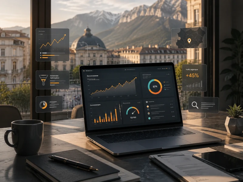Audit de site web à Chambéry avec tableau de bord SEO et analyse des demandes clients